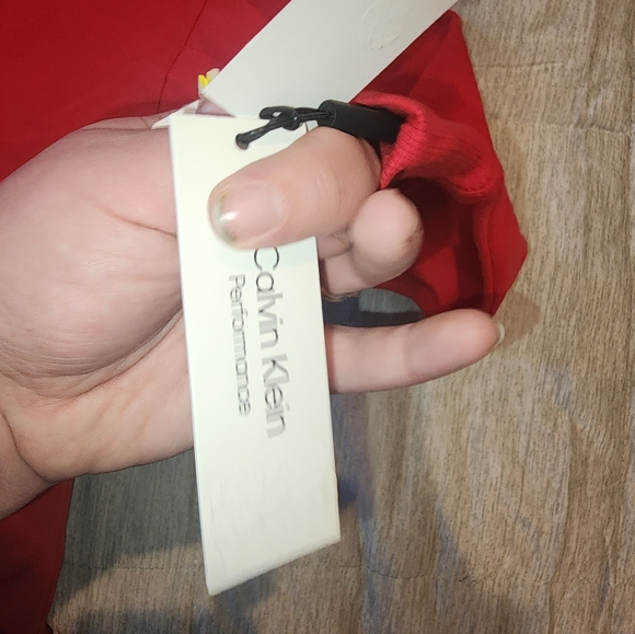 Calvin Klein Womenzs Bright Red/pink Sweatshirt - Picture 5 of 7